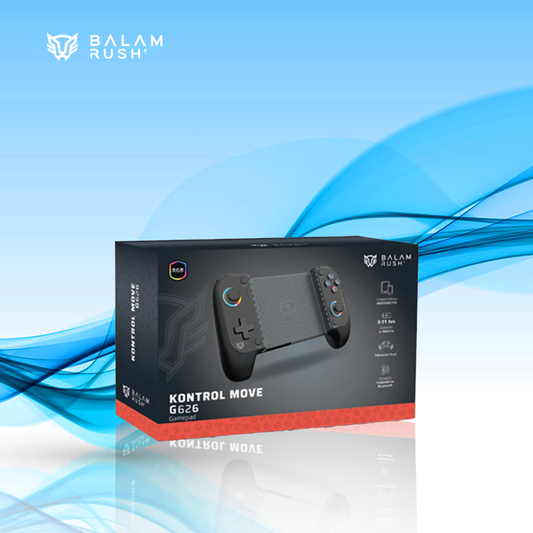 CONTROL DE JUEGO BALAM RUSH GAMEPAD KONTROL MOVE G626 INALAMBRICO BLUETOOTH NEGRO (BR-940474)