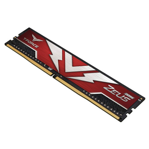 MEMORIA RAM DIMM DDR4 TEAMGROUP 16GB T FORCE  ZEUS 3200MHZ ROJO (TTZD416G3200HC2001)