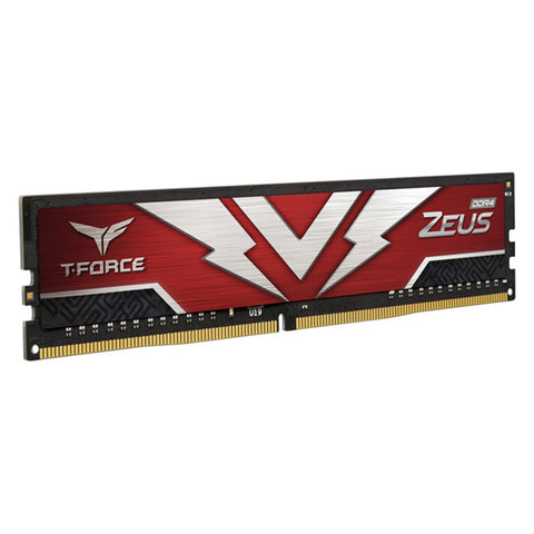 MEMORIA RAM DIMM DDR4 TEAMGROUP 16GB T FORCE  ZEUS 3200MHZ ROJO (TTZD416G3200HC2001)