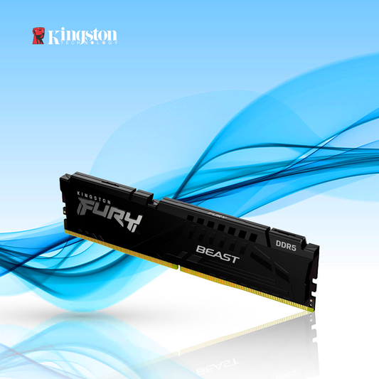 MEMORIA RAM DDR5 DIMM KINGSTON 16GB 5200MHZ FURY BEAST NON ECC  CL40 (KF552C40BB-16)