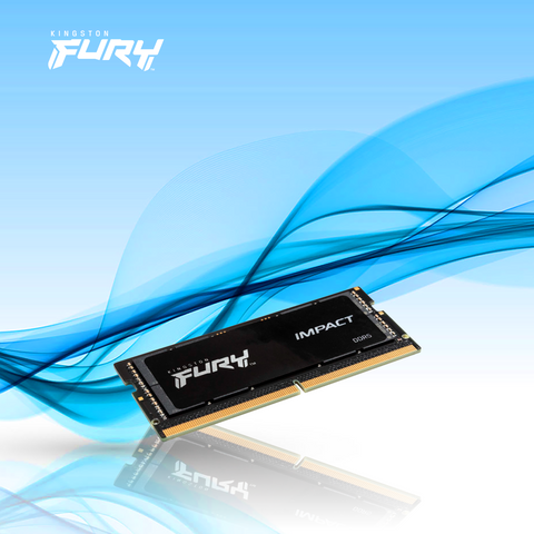 Memoria RAM para Laptop Kingston Fury Impact Black DDR5 Sodimm 4800MHz 32GB Non-ecc CL38 262-PIN Xmp
