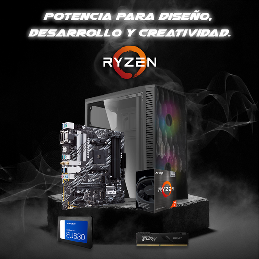 PC Gamer AMD Ryzen 7 5700G Memoria 8GB SSD 240GB Wifi BT