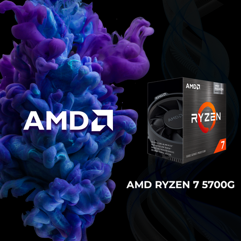 PC Gamer AMD Ryzen 7 5700G Memoria 8GB SSD 240GB Wifi BT