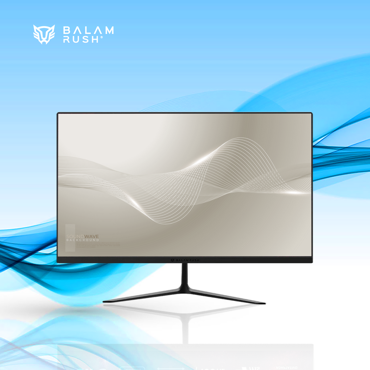 MONITOR GAMER BALAM RUSH NEBULA MNG27Y LED 27 PULGADAS 1920X1080 FULL HD FREESYNC 100HZ HDMI/DISPLAYPORT NEGRO (BR-943024)
