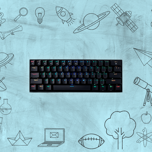 TECLADO GAMER REDRAGON DRACONIC MECANICO SWITCH BROWN INALAMBRICO NEGRO (K530-RGB)