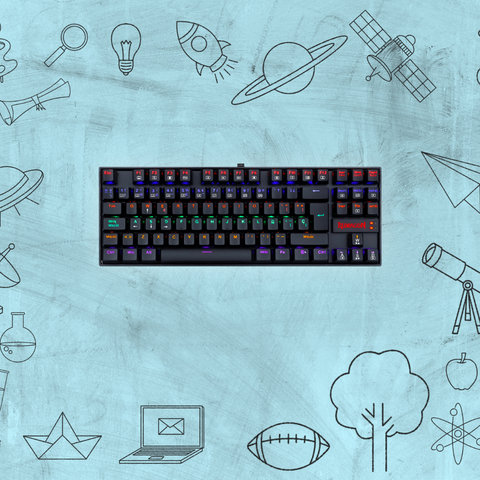 TECLADO GAMER REDRAGON KUMARA K552RGB MECÁNICO SWITCH ROJO ALÁMBRICO NEGRO (K552RGB-1R-SP )