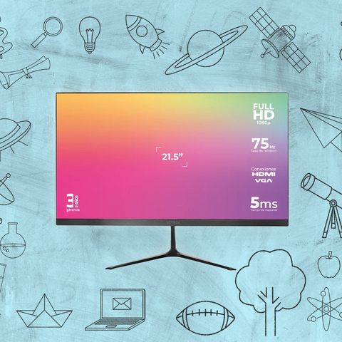 MONITOR ACTECK LED CAPTIVE 21.5 VIVID SP215 FULL HD 1080P 75HZ 5MS HDMI (AC-933858)