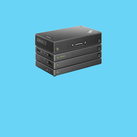 KIT 4 EN 1 LENOVO PROFESSIONAL STACK, DISCO DURO DE 1 TB, BOCINA PORTATIL, POWER BANK DE 10000 MAH, RUTEADOR INALAMBRICO. COLOR GRIS. (4XH0H34189)1