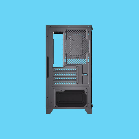 GABINETE BALAM RUSH TANK PERFORM 3600 MINI-TOWER MICRO-ATX/MINI-ITX USB 2.0/3.0 SIN FUENTE 4 VENTILADORES INSTALADOS NEGRO (BR-941631)