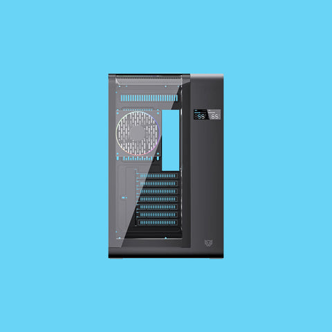 GABINETE BALAM RUSH TANK EXPERT CURVE 7400 MIDI-TOWER ATX/MICRO-ATX/MINI-ITX USB 2.0/3.0 SIN FUENTE 4 VENTILADORES INSTALADOS NEGRO (BR-941594)