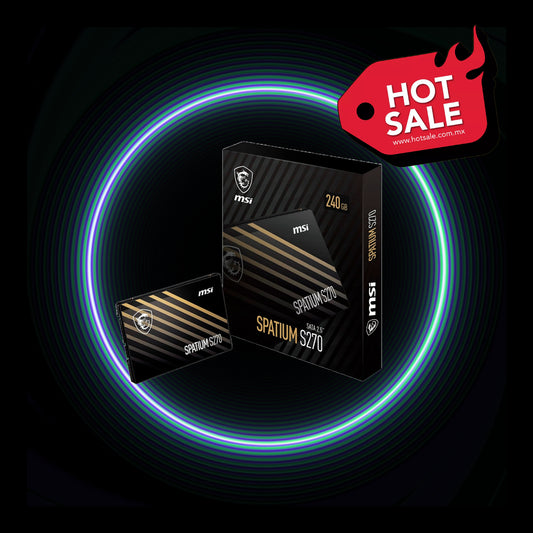 UNIDAD DE ESTADO SOLIDO SSD MSI SPATIUM S270 3D NAND 240GB SATA LLL 2.5 NEGRO(SPATIUM S270 SATA 2.5 240GB)