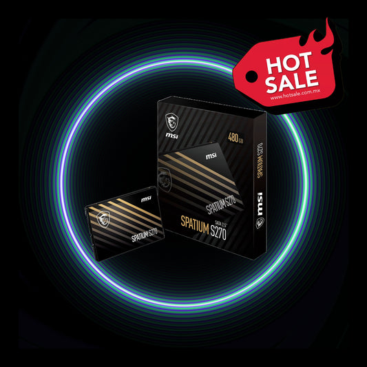 UNIDAD DE ESTADO SOLIDO SSD MSI SPATIUM S270 3D NAND 480GB SATA LLL 2.5 NEGRO (SPATIUM S270 SATA 2.5 480GB)