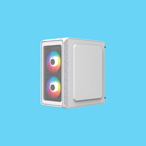 GABINETE ACTECK DOOM PRO CRYSTAL GI730C MINI-TOWER MICRO-ATX/MINI-ITX USB 2.0/3.0 FUENTE DE 600W 3 VENTILADORES INSTALADOS BLANCO (AC-939232)