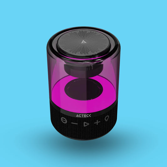 BOCINA PORTATIL ACTECK GLEE PURE AP30 BLUETOTH INALAMBRICO 5W RMS USB-C NEGRO (AC-936422)