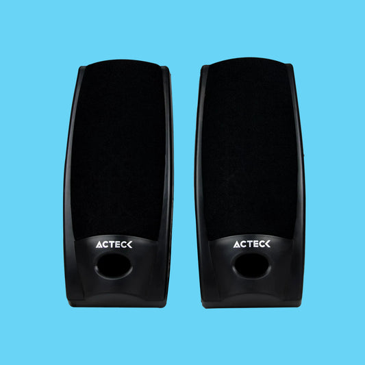 BOCINAS MULTIMEDIA ACTECK 2.0 3.5 MM 6W SONIDO ESTEREO NEGRO AX-2500 (AUBO-014)