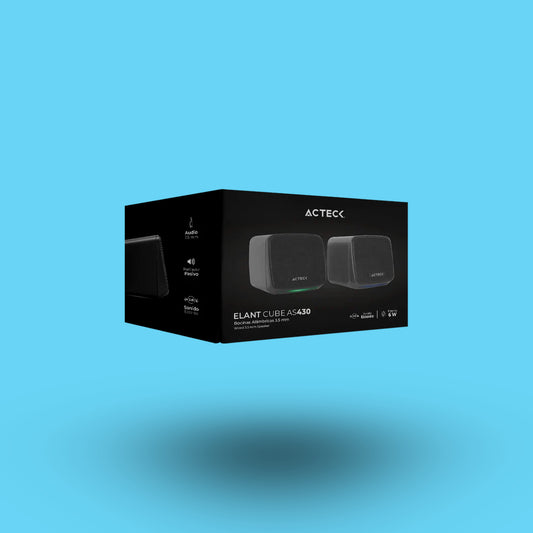 BOCINA ACTECK ELANT CUBE ALAMBRICO 3W RMS 3.5MM NEGRO (AC-935265)
