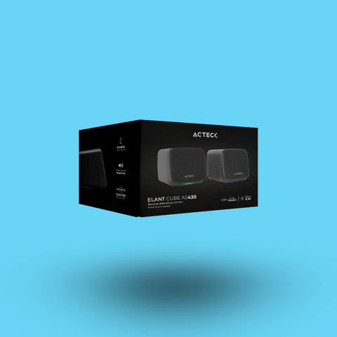 BOCINA ACTECK ELANT CUBE ALAMBRICO 3W RMS 3.5MM NEGRO (AC-935265)