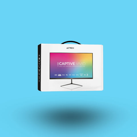 MONITOR ACTECK CAPTIVE VIVID 23.8 PULGADAS FULL HD 1080P HDMI 75HZ NEGRO (AC-933841)