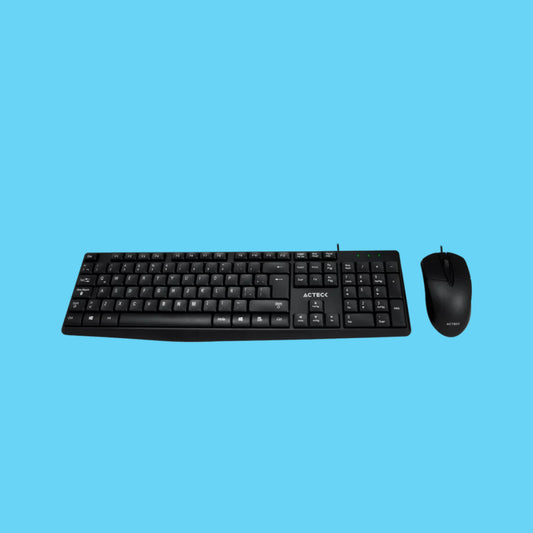 KIT DE TECLADO Y MOUSE MK210 105 TECLAS USB 1.5 MO ALAMBRICO NEGRO (AC-928984)