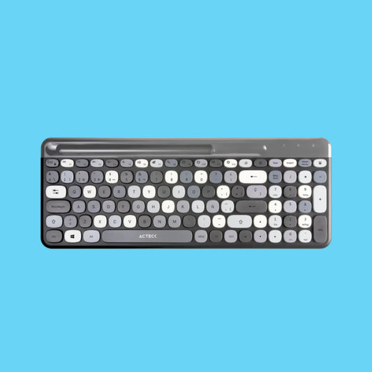 KIT TECLADO Y MOUSE CREATOR CHIC COLORS MK470 INALAMBRICO GRIS (AC-935180)