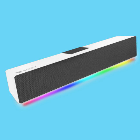BOCINA GAMER BALAM RUSH GLIMM BAR BG585 BLUETOOH 10W BLANCO (BR-936965 )