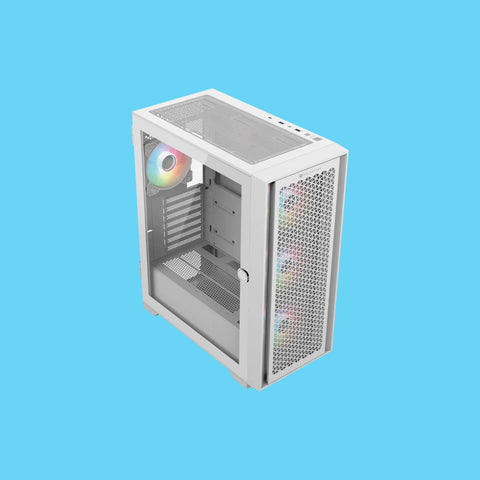GABINETE BALAM RUSH CARBONO TWIN MATE 7000 CON VENTANA RGB MIDI-TOWER ATX/MICRO-ATX/MINI-ITX USB 3.0/2.0 SIN FUENTE 4 VENTILADORES RGB INSTALADOS BLANCO (BR-938808)