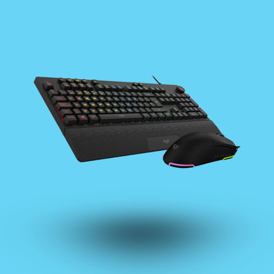 KIT MOUSE TECLADO GAMER BALAM RUSH SQUAD MASTER PRO KTM777 ALAMBRICO NEGRO (BR-936903)