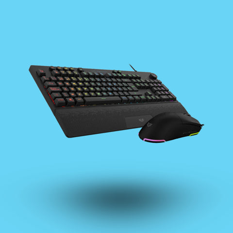 KIT MOUSE TECLADO GAMER BALAM RUSH SQUAD MASTER PRO KTM777 ALAMBRICO NEGRO (BR-936903)