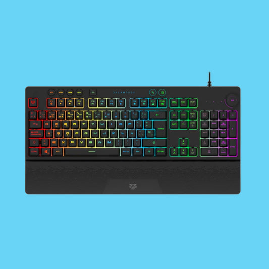 KIT MOUSE TECLADO GAMER BALAM RUSH SQUAD MASTER PRO KTM777 ALAMBRICO NEGRO (BR-936903)