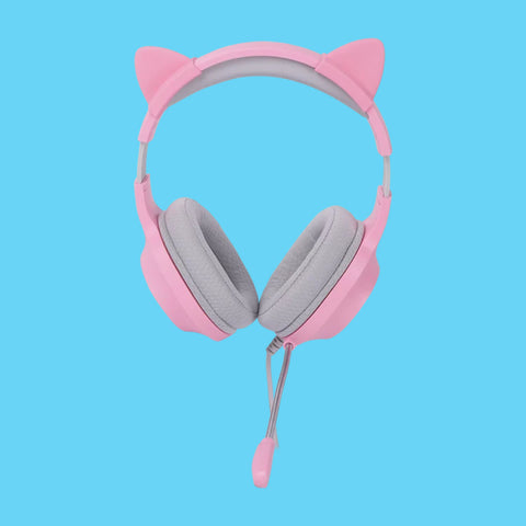 AUDIFONOS BALAM RUSH SONORUS HS750 ALAMBRICO DIADEMA RGB ROSA (BR-932998)