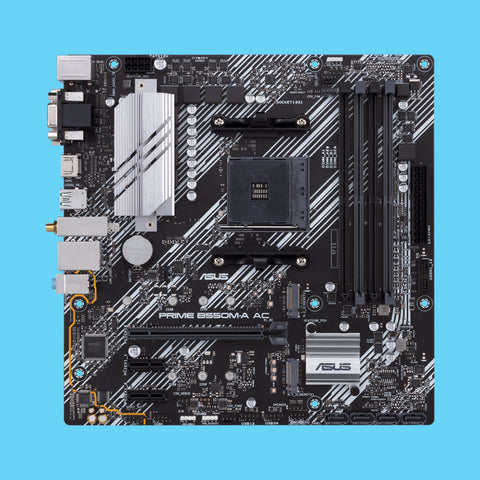 TARJETA MADRE ASUS PRIME B550M-A AC SOCKET AM4 ATX WIFI 4DDR4 128GB 4800MHZ (PRIME B550-A AC)