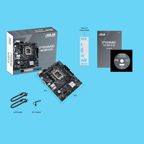 TARJETA MADRE ASUS PRIME H610M-K D4 SOCKET 1700 MATX HDMI 64GBDDR4 12VA (H610M-K D4)