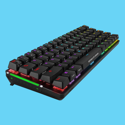 TECLADO GAMER ASUS M601 ROG FALCHION NX RGB MECANICO SWITCH ROG NX BROWN INALAMBRICO NEGRO (M601 ROG FALCHION NX/NXBN/US)