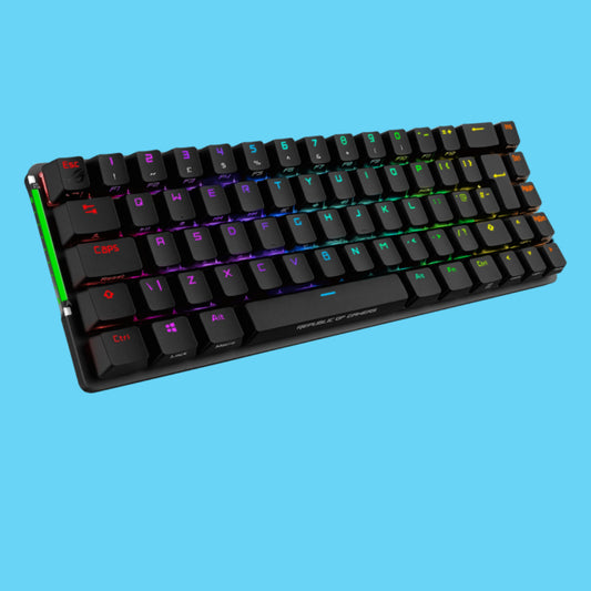 TECLADO GAMER ASUS M601 ROG FALCHION NX RGB MECANICO SWITCH ROG NX BROWN INALAMBRICO NEGRO (M601 ROG FALCHION NX/NXBN/US)