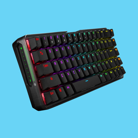 TECLADO GAMER ASUS M601 ROG FALCHION NX RGB MECANICO SWITCH ROG NX BROWN INALAMBRICO NEGRO (M601 ROG FALCHION NX/NXBN/US)