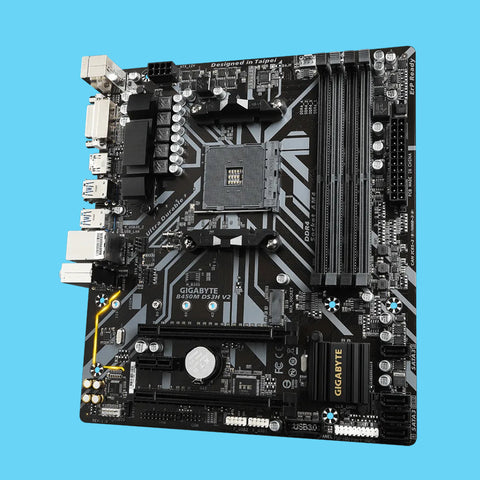 TARJETA MADRE GIGABYTE B450M DS3H V2 SOCKET AM4 MICRO ATX 128GB 4DDR4 128GB PCIE HDMI (B450M DS3H V2)