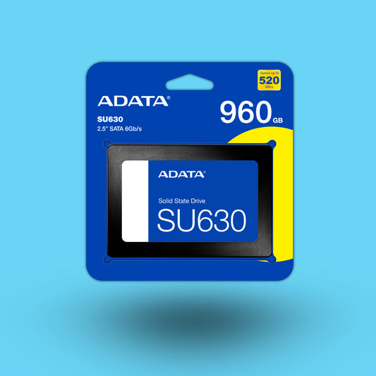 UNIDAD DE ESTADO SOLIDO SSD 960GB ADATA  SU630  SATA III 2.5 (ASU630SS-960GQ-R)