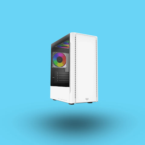 GABINETE BALAM RUSH NYX GI730 MEDIA TORRE SIN FUENTE 3FAN RGB CON VENTANA BLANCO (BR-9361019