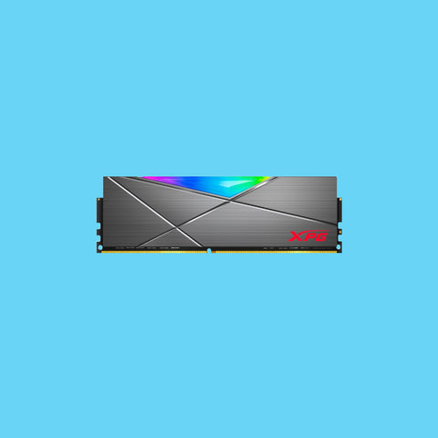 MEMORIA RAM DIMM DDR4 ADATA 8GB XPG D50 RGB 3200MHZ DISIPADOR TITANIO (AX4U32008G16A ST50)