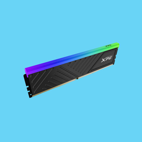 MEMORIA RAM XPG SPECTRIX D35G RGB DDR4 3200MHZ 8GB NON-ECC CL16 XMP NEGRO (AX4U32008G16A-SBKD35G)