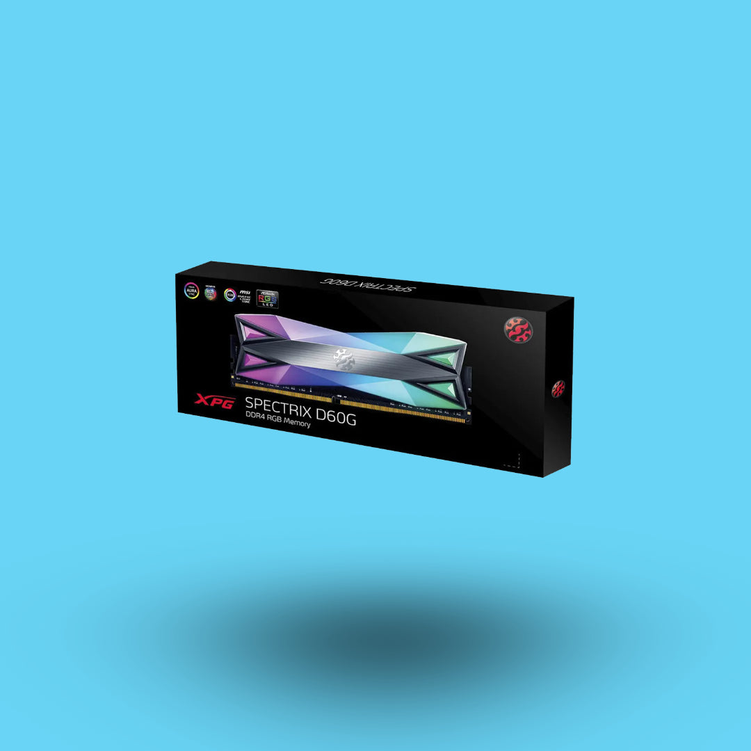 MEMORIA RAM DIMM ADATA XPG SPECTRIX D60G RGB DDR4 3600MHZ 8GB NON-ECC CL19 (AX4U36008G18I-ST60)