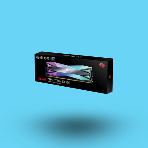 MEMORIA RAM DIMM ADATA XPG SPECTRIX D60G RGB DDR4 3600MHZ 8GB NON-ECC CL19 (AX4U36008G18I-ST60)