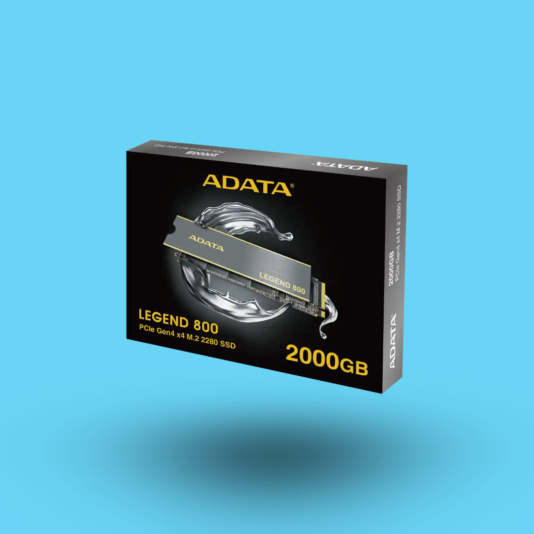 UNIDAD DE ESTADO SOLIDO SSD INTERNO 2TB ADATA LEGEND 800 M.2 2280 NVME PCIE GEN 4X4 LECT. 3500 ESCRIT.2800 MBS PC LAPTOP MINIPC 3DNAND DISIPADOR (ALEG-800-2000GCS)