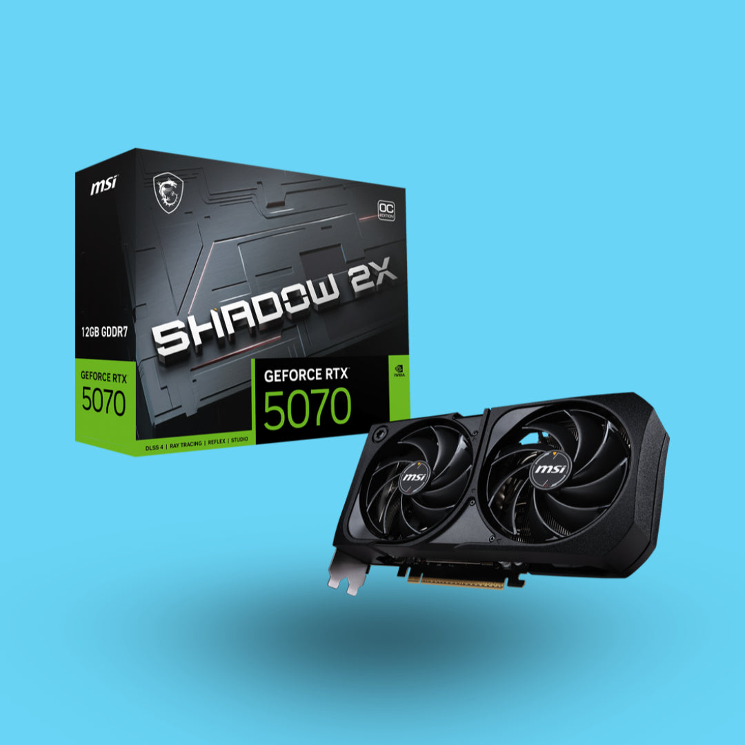 TARJETA DE VIDEO MSI GEFORCE RTX 5070 SHADOW 2X OC 12GB GDDR7 G5070-12S2C (RTX 5070 12G SHADOW 2X OC)