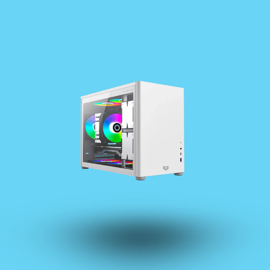 GABINETE GAMER BALAM RUSH ERIS FROST GI985 M-ATX MINI TORRE CRISTAL TEMPLADO USB-C BLANCO (BR-935647)