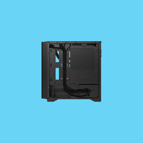 GABINETE GAMER BALAM RUSH CARBONO CRYSTAL 4000C M-ATX MINI TORRE 3 FAN ARGB CRISTAL TEMPLADO USB-C NEGRO (BR-938877)