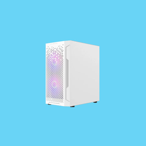 GABINETE BALAM RUSH GAMER ARTIC GI725 MINI TORRE VENTILADOR RGB PANEL CRISTAL TEMPLADO BLANCO (BR-936125)