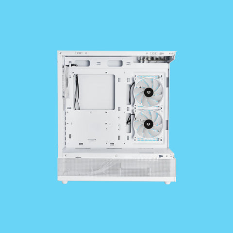 GABINETE BALAM RUSH TANK SUPER 9200 TB VENTANA RGB MIDI-TOWER SIN FUENTE 3 VENTILADORES RGB INSTALADOS BLANCO (BR-938730)