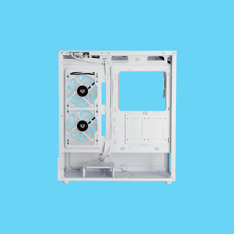 GABINETE BALAM RUSH TANK SUPER 9200 TB VENTANA RGB MIDI-TOWER SIN FUENTE 3 VENTILADORES RGB INSTALADOS BLANCO (BR-938730)