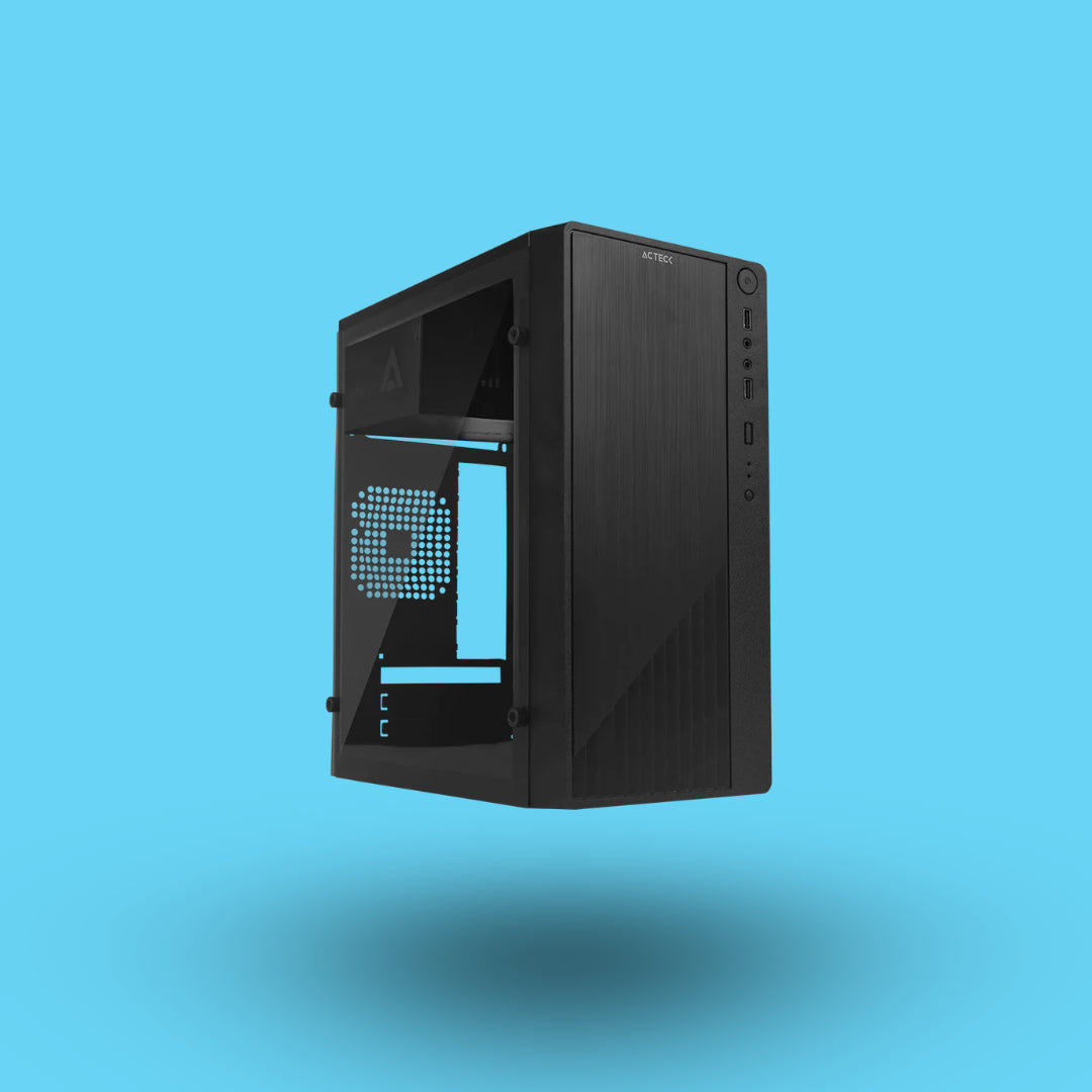 GABINETE KIOTO CON FUENTE 500W, VENTANA GC220 COMPACTO MINI TORRE  (AC-933063)
